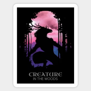 Vintage Creature in the Woods Magnet